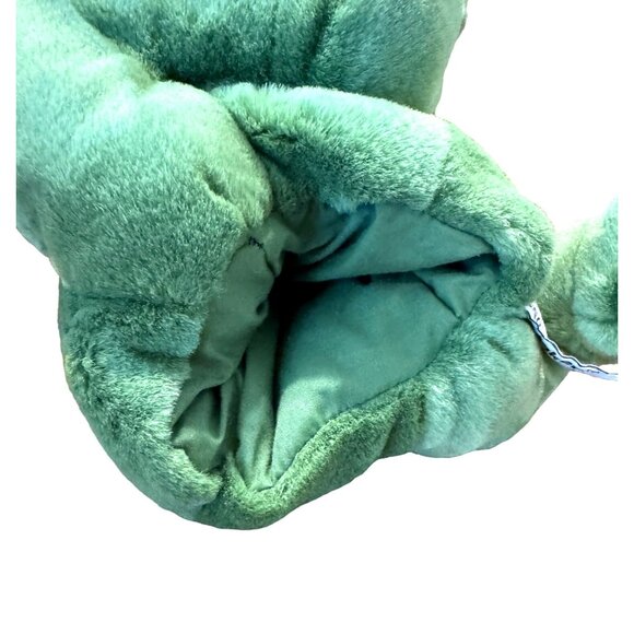 Russ Berrie Croaker Green Frog Hand Puppet Plush Stuffed Animal 10" No Sound - Picture 8 of 8